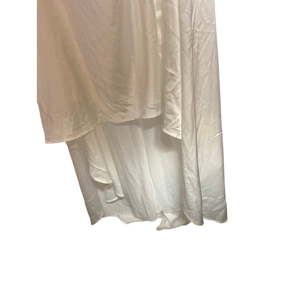 Brand New Stacees Women's Medium White ivory Wedding Maxi Dress Gown Prom - Picture 2 of 7